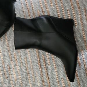 Worthing Black Wedge Boots, Size 8
